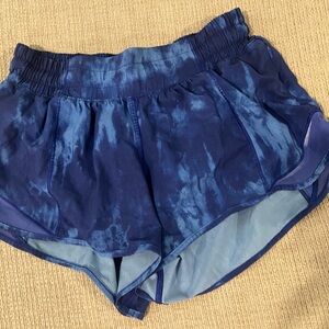 Women's Blue Tie-Dye Shorts